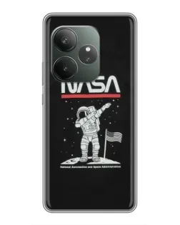 Чехол для RealMe Neo7 с картинкой «NASA — шагаем по Луне» Чехол для RealMe Neo7 с картинкой «NASA — шагаем по Луне»