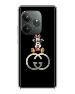Чехол для RealMe Neo7 с картинкой «Минни Маус на лого»