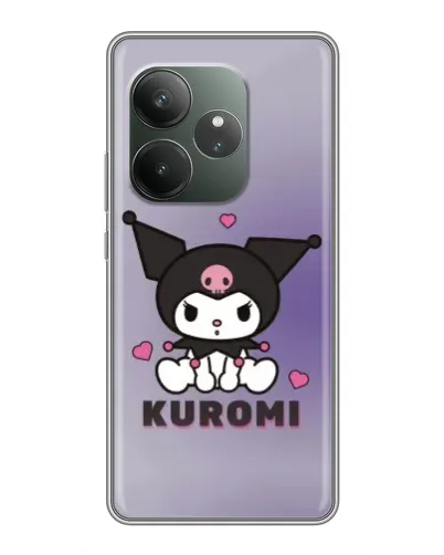Чехол для RealMe Neo7 с картинкой «Kuromi — фиолетовый арт»