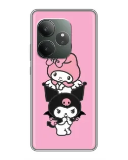 Чехол для RealMe Neo7 с картинкой «My Melody и Kuromi» Чехол для RealMe Neo7 с картинкой «My Melody и Kuromi»