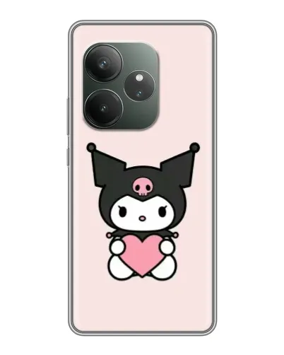 Чехол для RealMe Neo7 с картинкой «Kuromi и сердце»