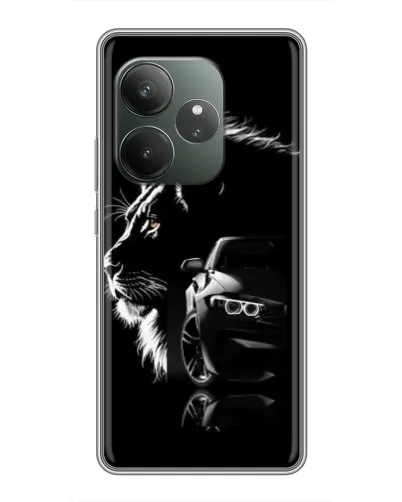 Чехол для RealMe Neo7 с картинкой «BMW и лев»