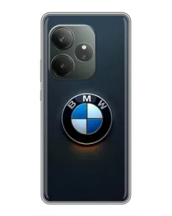 Чехол для RealMe Neo7 с картинкой «Логотип BMW — минимализм»