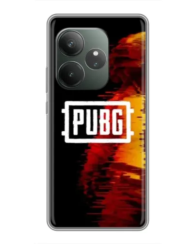 Чехол для RealMe Neo7 с картинкой «Яркий логотип PUBG»