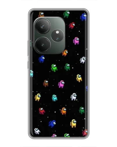 Чехол для RealMe Neo7 с картинкой «Экипаж Among Us»