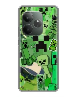 Чехол для RealMe Neo7 с картинкой «Криперы Minecraft» Чехол для RealMe Neo7 с картинкой «Криперы Minecraft»