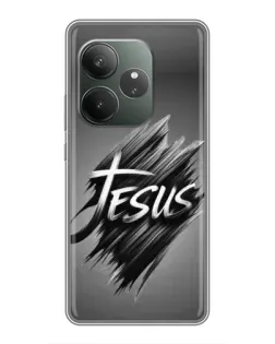 Чехол для RealMe Neo7 с картинкой «Надпись Jesus Graffiti»