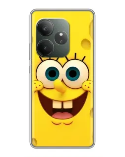 Чехол для RealMe Neo7 с картинкой «Губка Боб улыбка»