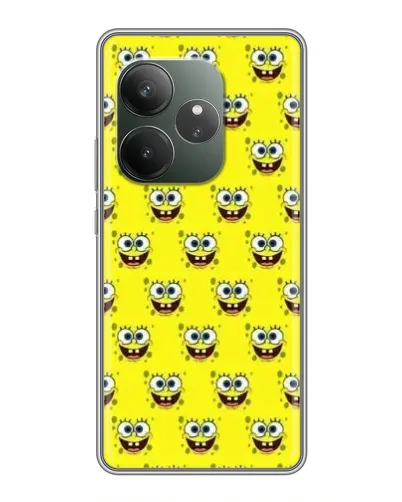 Чехол для RealMe Neo7 с картинкой «Паттерн Губка Боб»