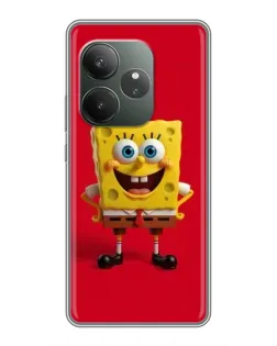 Чехол для RealMe Neo7 с картинкой «Спанч Боб на красном»