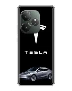 Чехол для RealMe Neo7 с картинкой «Tesla Model Y»
