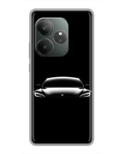 Чехол для RealMe Neo7 с картинкой «Фары Tesla Night»