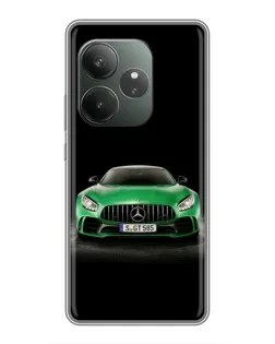 Чохол для RealMe Neo7 з картинкою «Mercedes — неоновий лого»