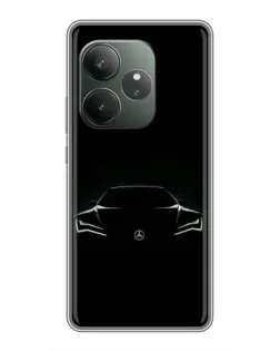 Чехол для RealMe Neo7 с картинкой «Mercedes — силуэт авто» Чехол для RealMe Neo7 с картинкой «Mercedes — силуэт авто»