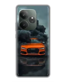Чохол для RealMe Neo7 з картинкою «Audi у хмарах диму»