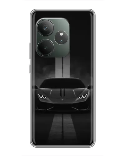 Чехол для RealMe Neo7 с картинкой «Lamborghini симметрия дорог»