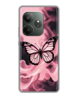 Чехол для RealMe Neo7 с картинкой «Бабочка в дыму» Чехол для RealMe Neo7 с картинкой «Бабочка в дыму»