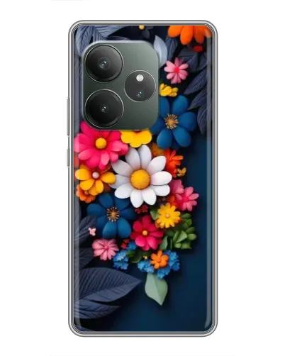 Чехол для RealMe Neo7 с картинкой «Цветочная феерия»