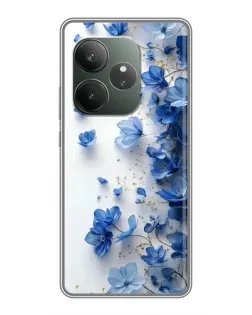 Чехол для RealMe Neo7 с картинкой «Голубой цветочный каскад» Чехол для RealMe Neo7 с картинкой «Голубой цветочный каскад»