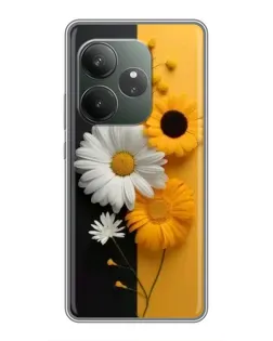 Чехол для RealMe Neo7 с картинкой «Подсолнух и ромашка» Чехол для RealMe Neo7 с картинкой «Подсолнух и ромашка»