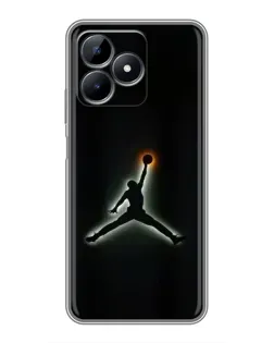Чехол для Realme Note 50 с картинкой «Jordan Gradient Logo»