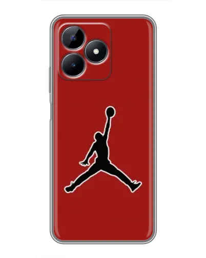Чехол для Realme Note 50 с картинкой «Jordan Red Back»