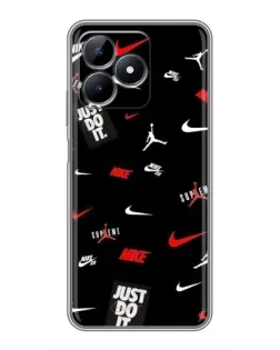 Чехол для Realme Note 50 с картинкой «Nike Mix Pattern»