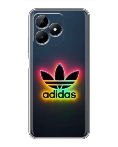 Чехол для Realme Note 50 с картинкой «Неоновый Adidas»