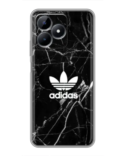 Чехол для Realme Note 50 с картинкой «Белый мрамор Adidas»