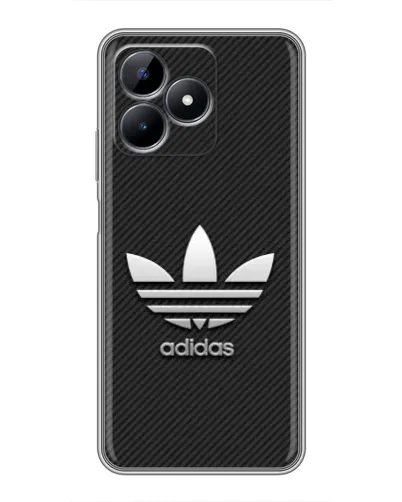 Чехол для Realme Note 50 с картинкой «Adidas Карбоновая текстура»