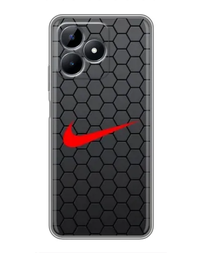 Чохол для Realme Note 50 з картинкою «Nike — карбонова сітка»