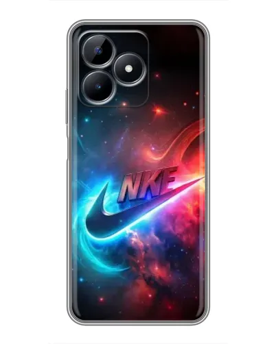 Чохол для Realme Note 50 з картинкою «Вогняний логотип Nike»