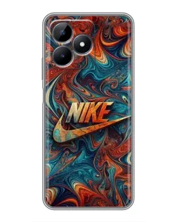 Чохол для Realme Note 50 з картинкою «Nike в абстракції»