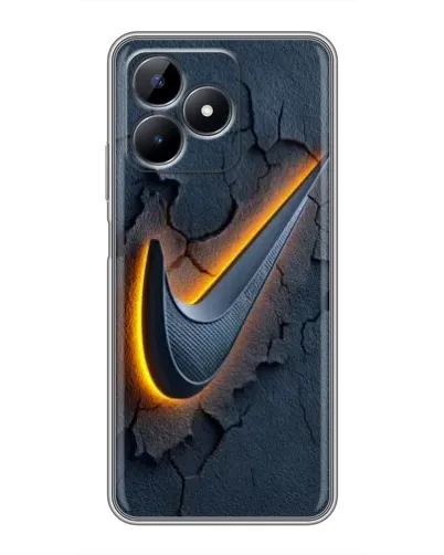 Чохол для Realme Note 50 з картинкою «Об'ємний логотип Найк»