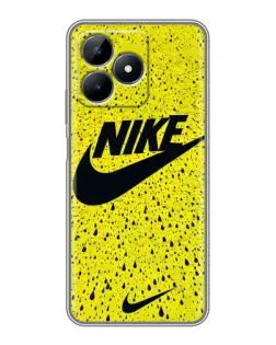 Чохол для Realme Note 50 з картинкою «Жовтий текстурний Nike»