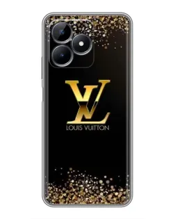 Чохол для Realme Note 50 з картинкою «LV — золоті іскри»