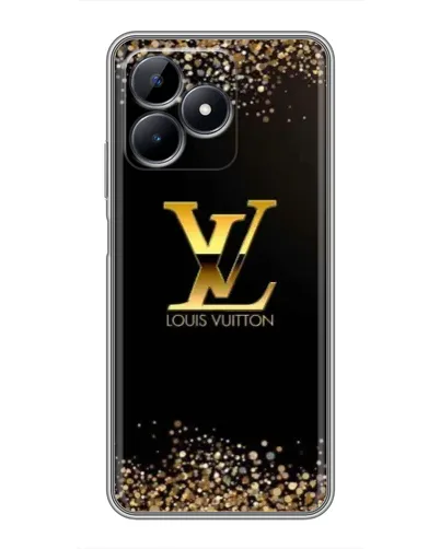 Чохол для Realme Note 50 з картинкою «LV — золоті іскри»