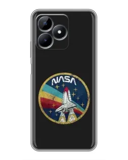 Чехол для Realme Note 50 с картинкой «NASA — эмблема миссии»
