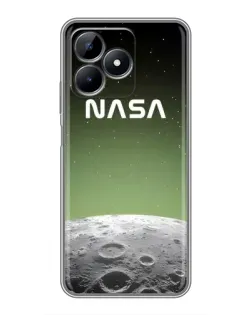 Чехол для Realme Note 50 с картинкой «NASA — лунный градиент»