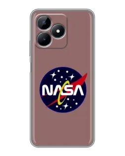 Чехол для Realme Note 50 с картинкой «NASA — ретро космос»