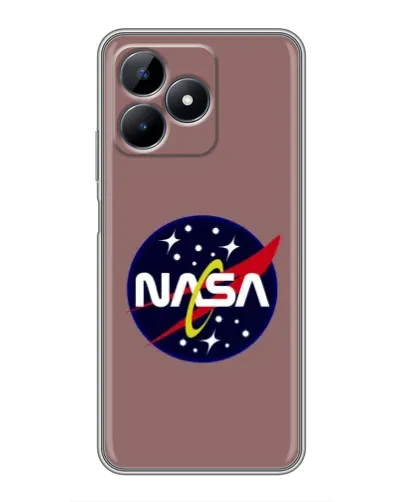 Чехол для Realme Note 50 с картинкой «NASA — ретро космос»