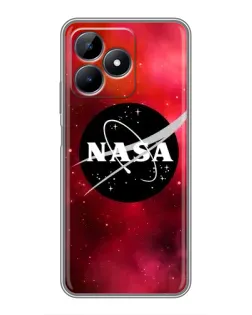 Чехол для Realme Note 50 с картинкой «NASA — красная туманность»