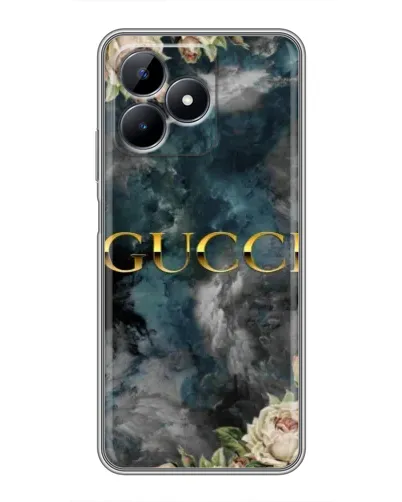Чехол для Realme Note 50 с картинкой «Абстрактные цветы Gucci» Чехол для Realme Note 50 с картинкой «Абстрактные цветы Gucci»