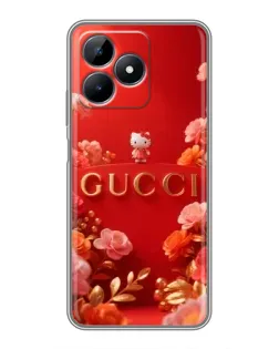 Чехол для Realme Note 50 с картинкой «Gucci — золотой сад»
