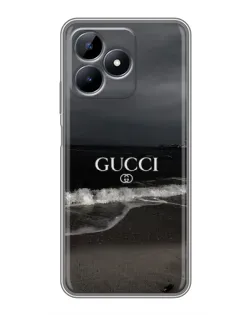 Чехол для Realme Note 50 с картинкой «Gucci — морской прибой»
