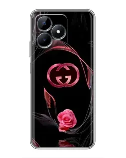 Чехол для Realme Note 50 с картинкой «Gucci — неоновая роза»