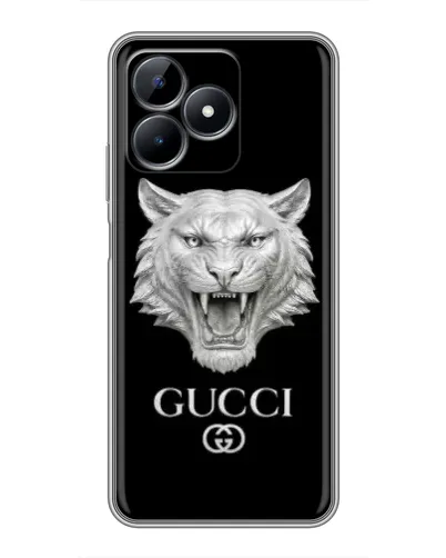 Чехол для Realme Note 50 с картинкой «Gucci — серебряный лев» Чехол для Realme Note 50 с картинкой «Gucci — серебряный лев»
