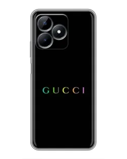 Чехол для Realme Note 50 с картинкой «Gucci — неоновый минимализм»