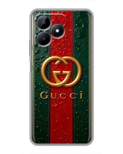 Чехол для Realme Note 50 с картинкой «Gucci — фирменная полоса и золото» Чехол для Realme Note 50 с картинкой «Gucci — фирменная полоса и золото»