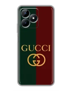 Чехол для Realme Note 50 с картинкой «Gucci — темно-зеленый градиент»